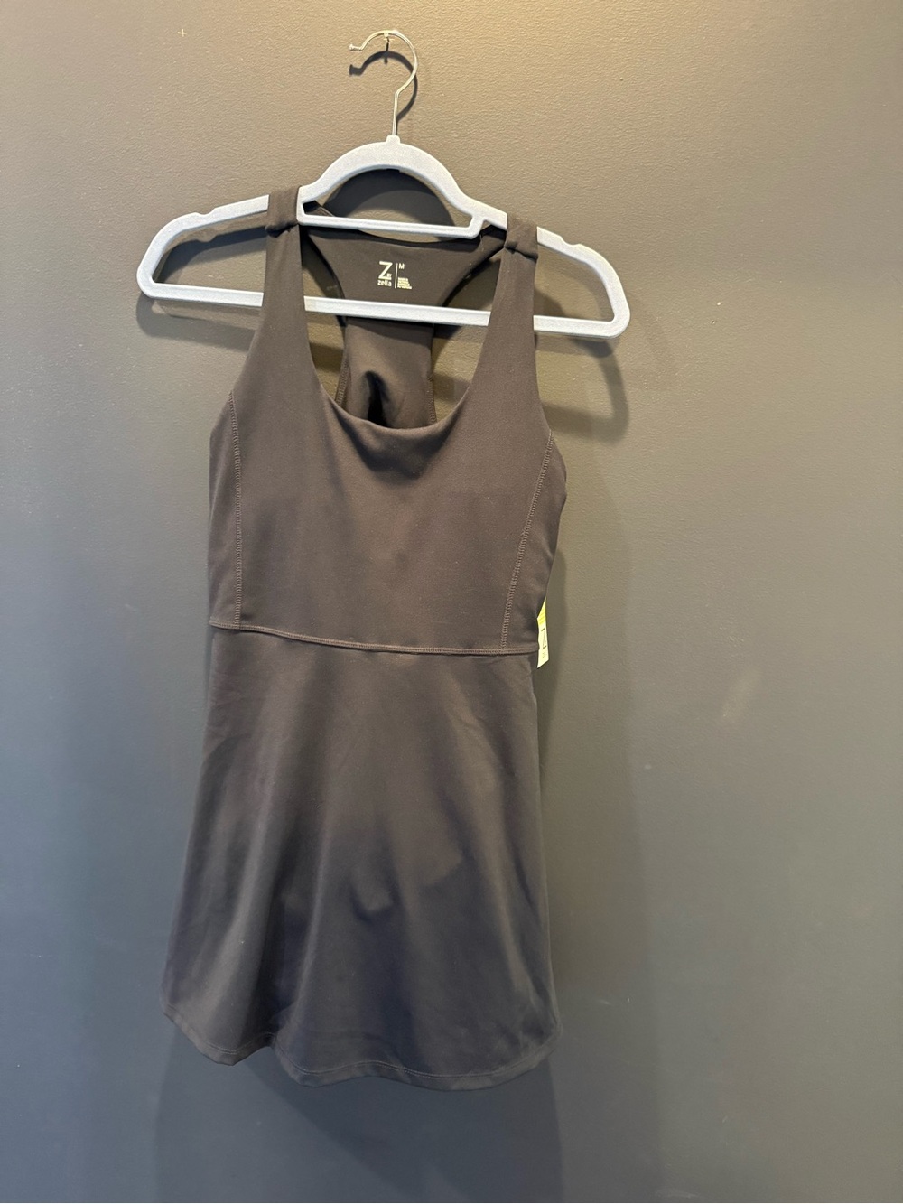 NWT Z by Zella Navy Tennis Dress Built-In Shorts Racerback Size M